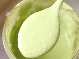 Batter for making vegan spinach pancakes