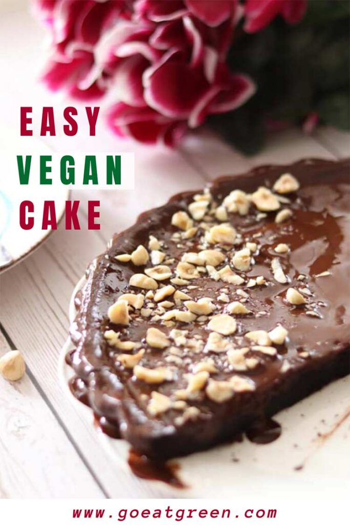 Chocolate eggless vegan cake dessert