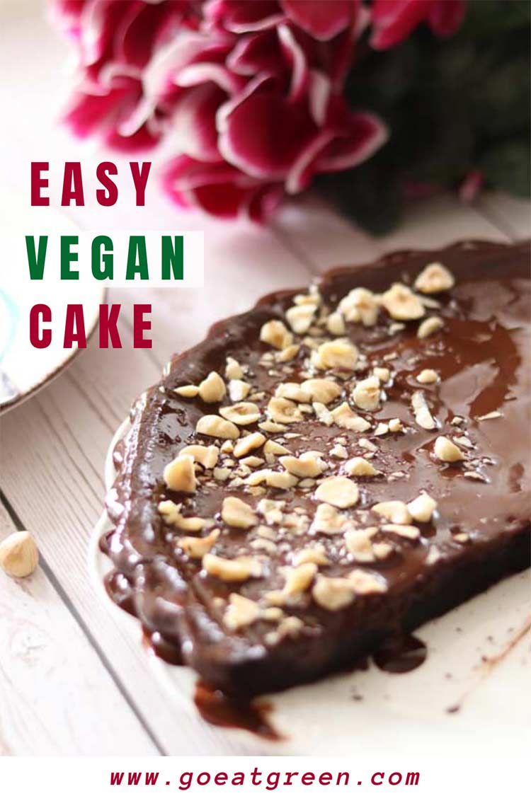 Easy Vegan Dessert Recipe | Go Eat Green (Chocolate Carob Cake)