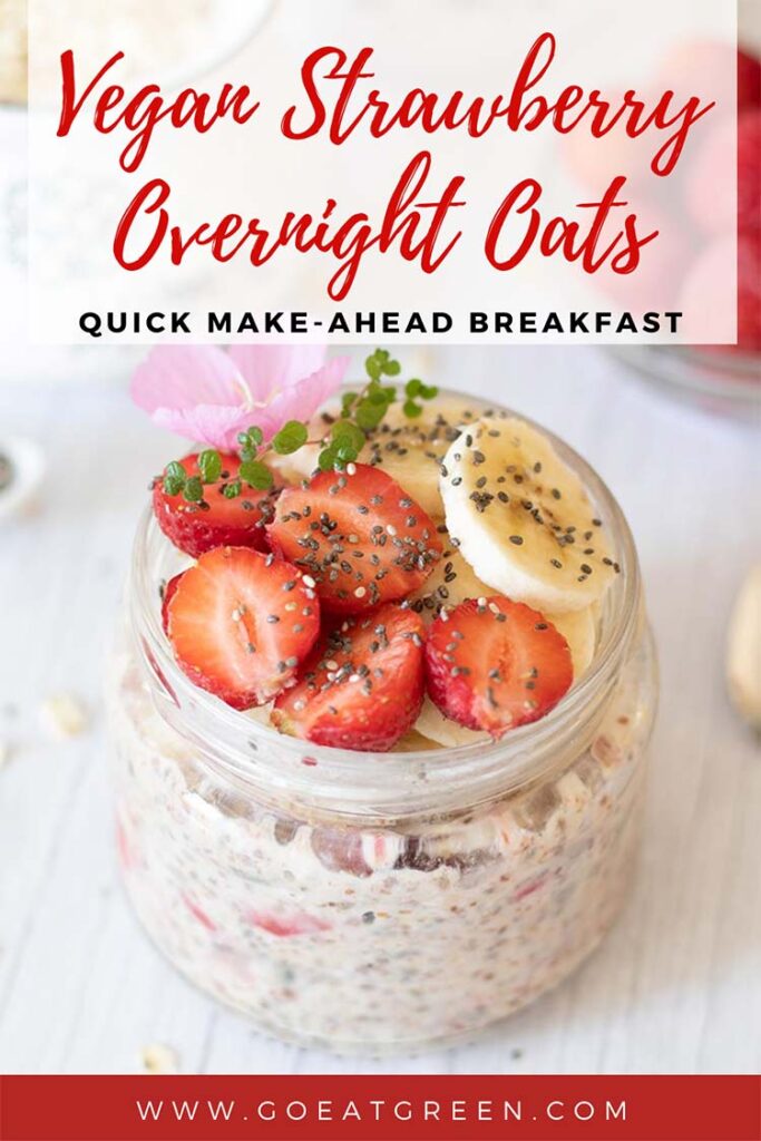 Overnight oats in a jar for clean eating