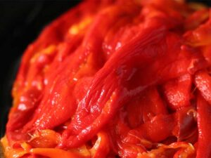 Clean, peeled, seeded roasted red peppers