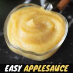 Easy step by step recipe of how to make homemade applesauce (no sugar added).