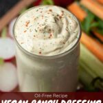 Homemade creamy vegan ranch dressing recipe