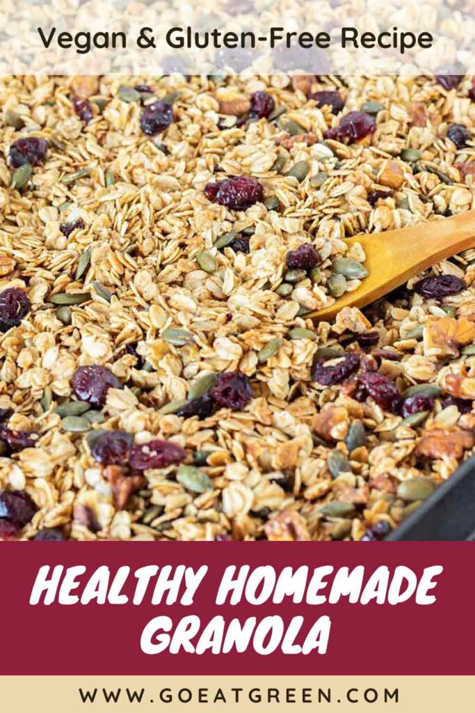 Gluten free homemade granola recipe (vegan)