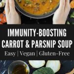 Immunity-boosting carrot parsnip soup