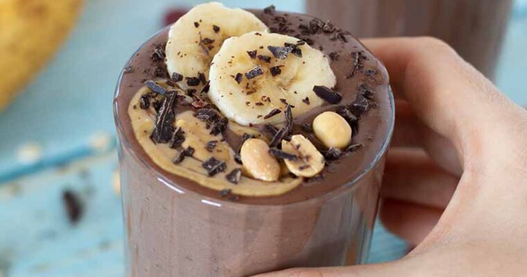 Chocolate Banana Peanut Butter Smoothie