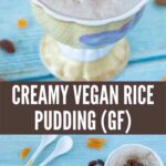Creamy egg-free rice pudding made on the stovetop.