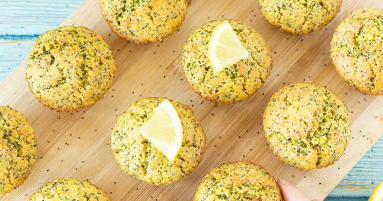 Best Poppy Seeds Lemon Muffins Recipe Without Yogurt (Vegan)