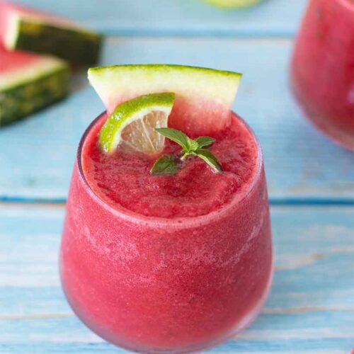 Easy watermelon slushie recipe (3 ingredients)