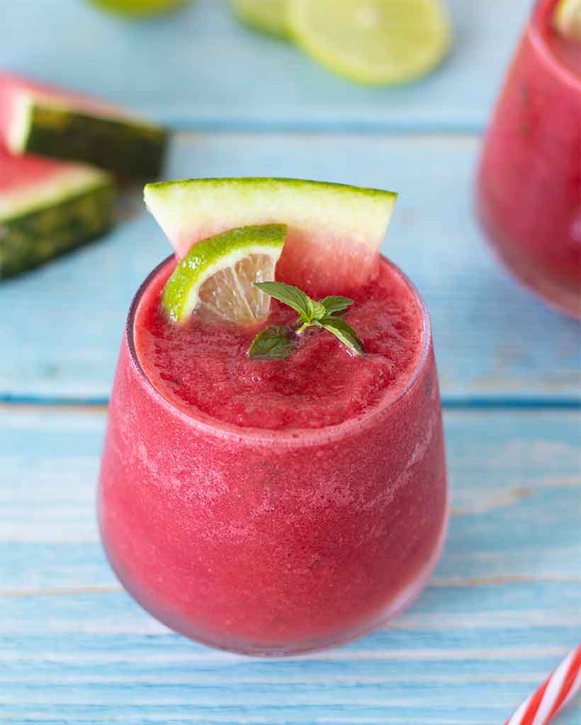 Easy Watermelon Slushie Recipe (3 Ingredients)
