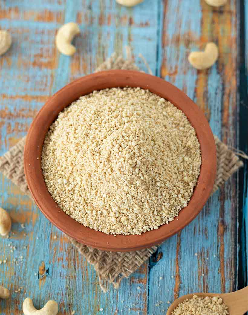 Vegan and dairy-free parmesan cheese.