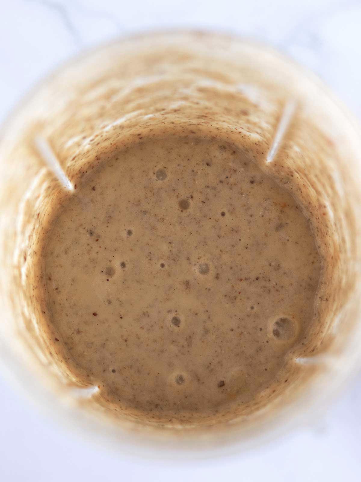 Thick and creamy date shake for constipation and weight loss.