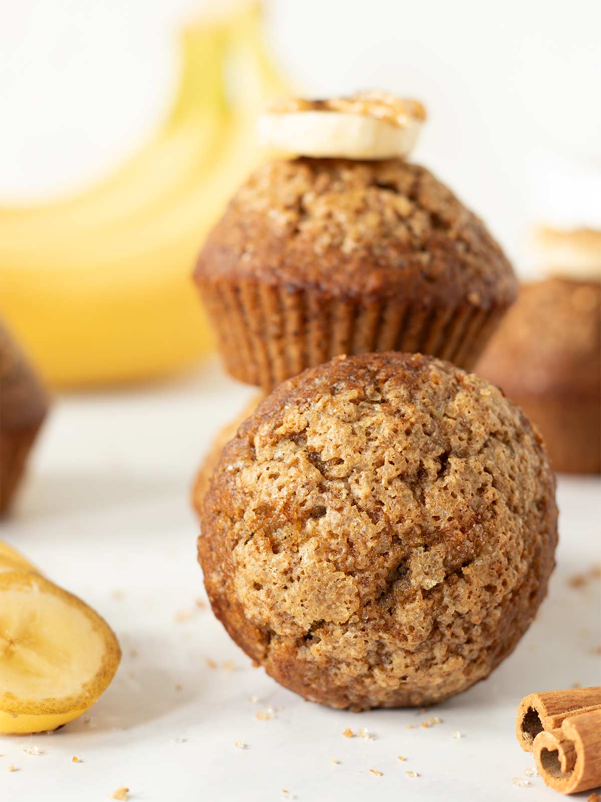 No-egg 2 banana cinnamon muffins.