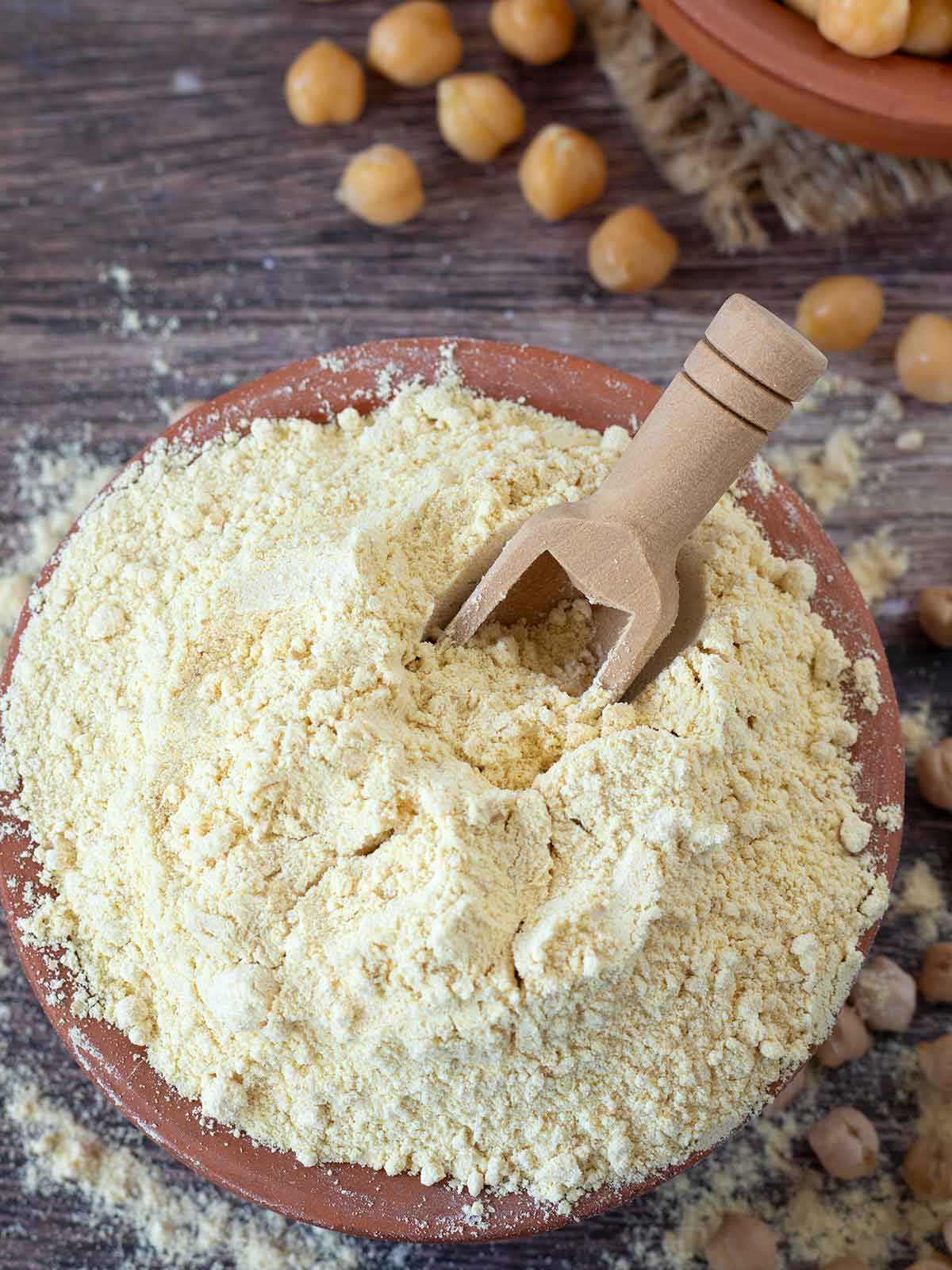 Chickpea flour.