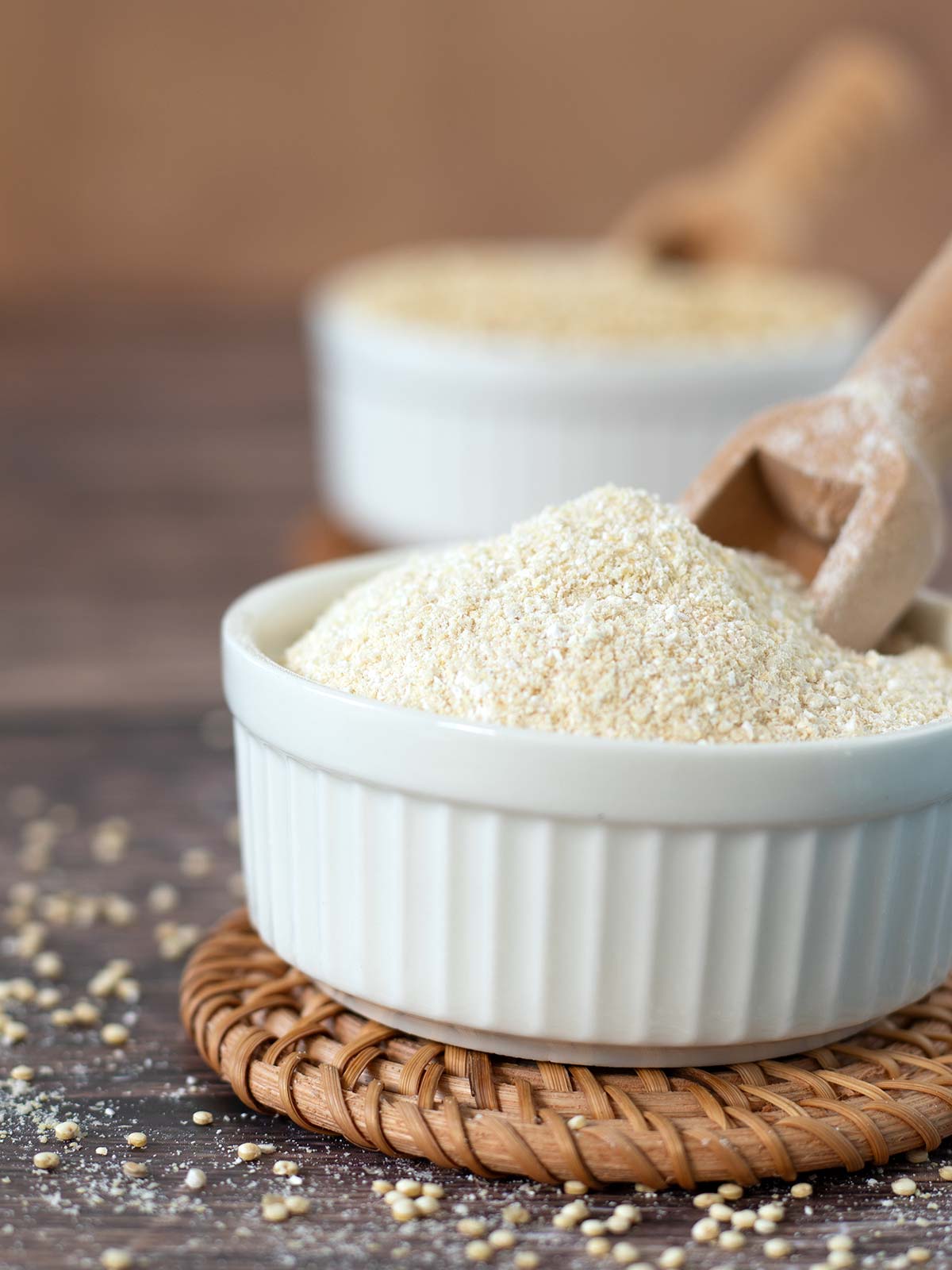 Quinoa flour.