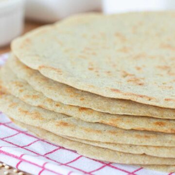 Quinoa tortillas (high-protein, gluten-free wraps) without baking powder.