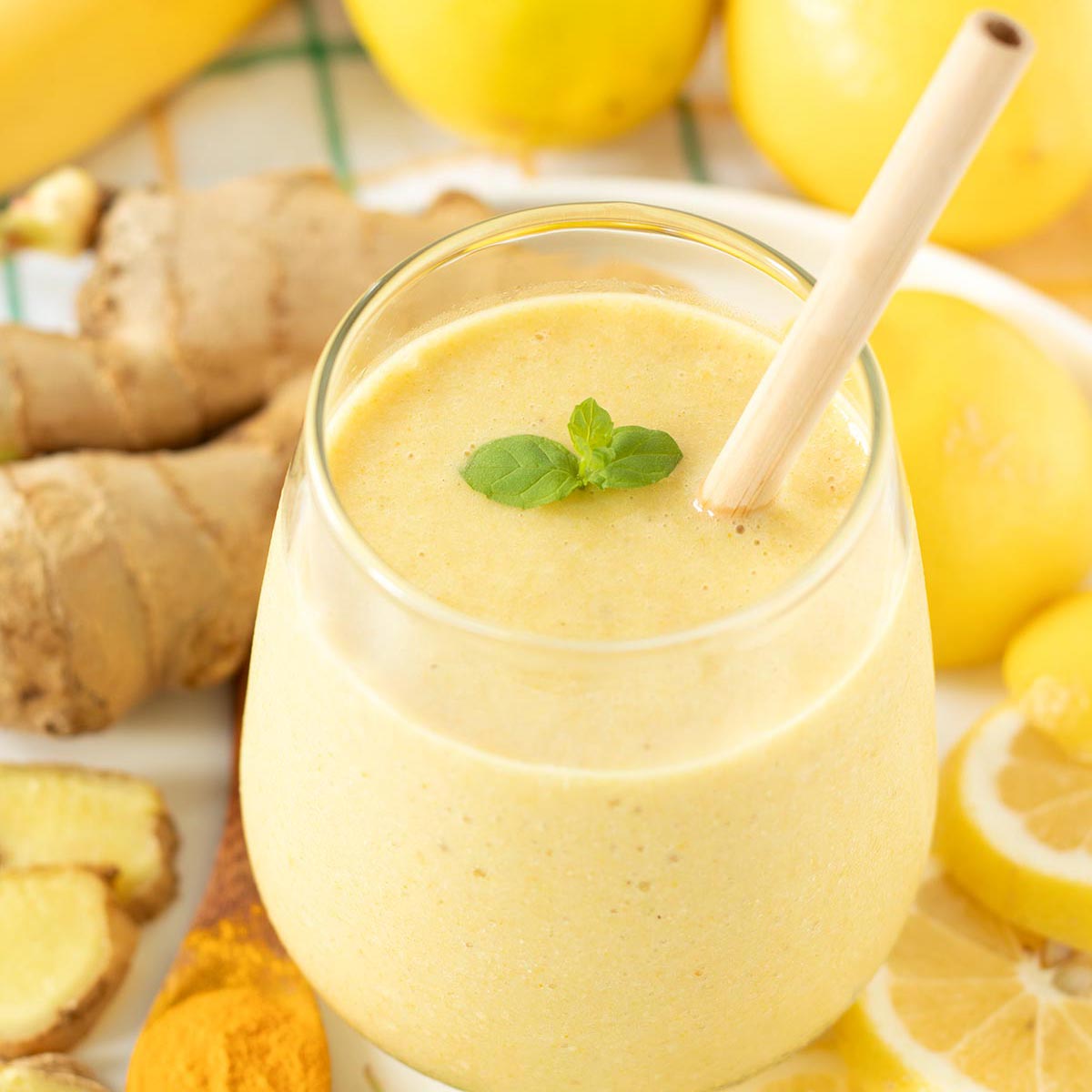Banana Lemon Ginger Smoothie 