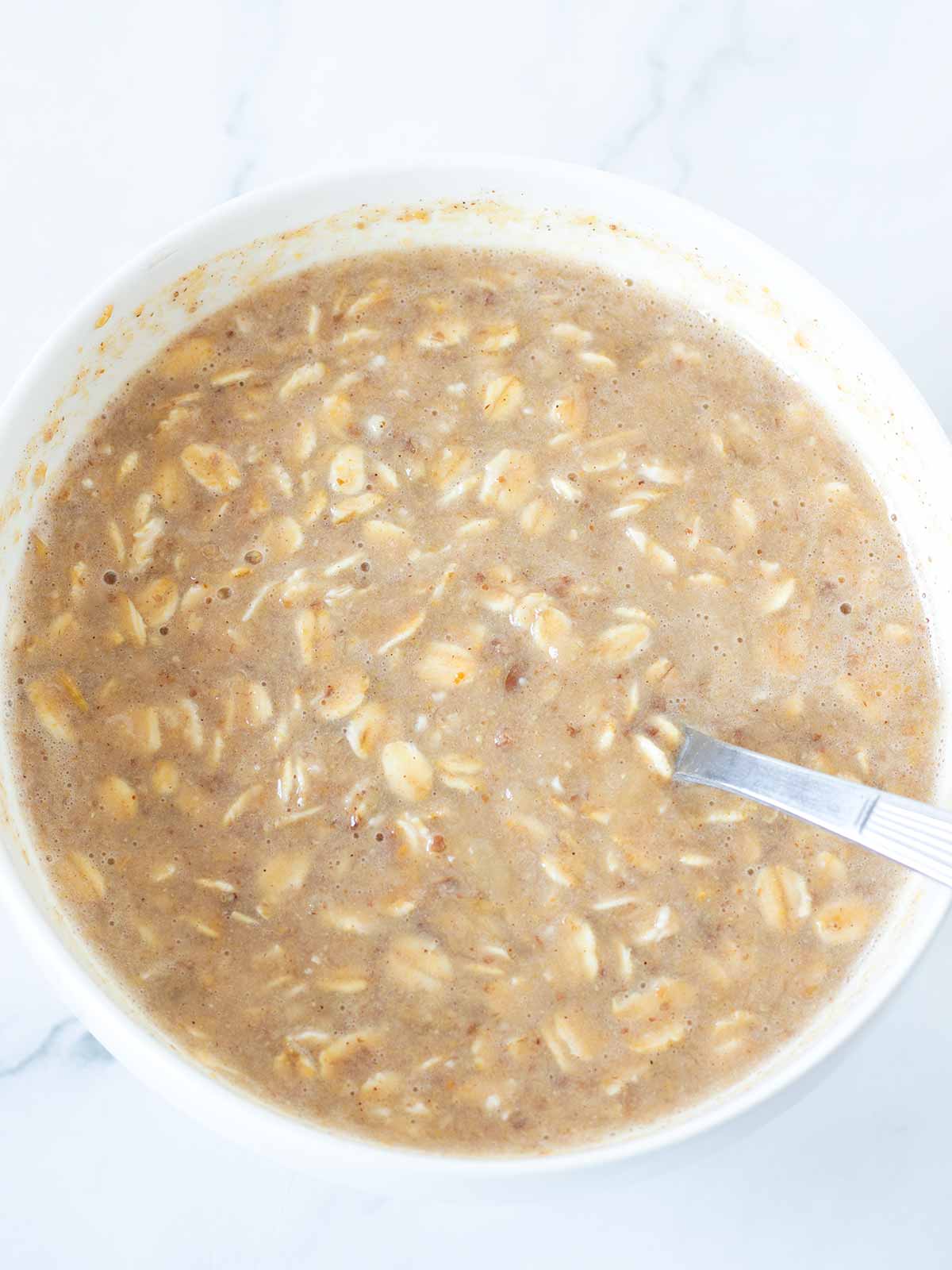 Cinnamon banana overnight oatmeal meal prep.