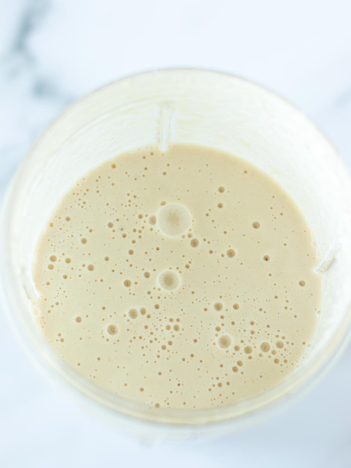 Dairy-free mixture for vegan mozzarella cheese.