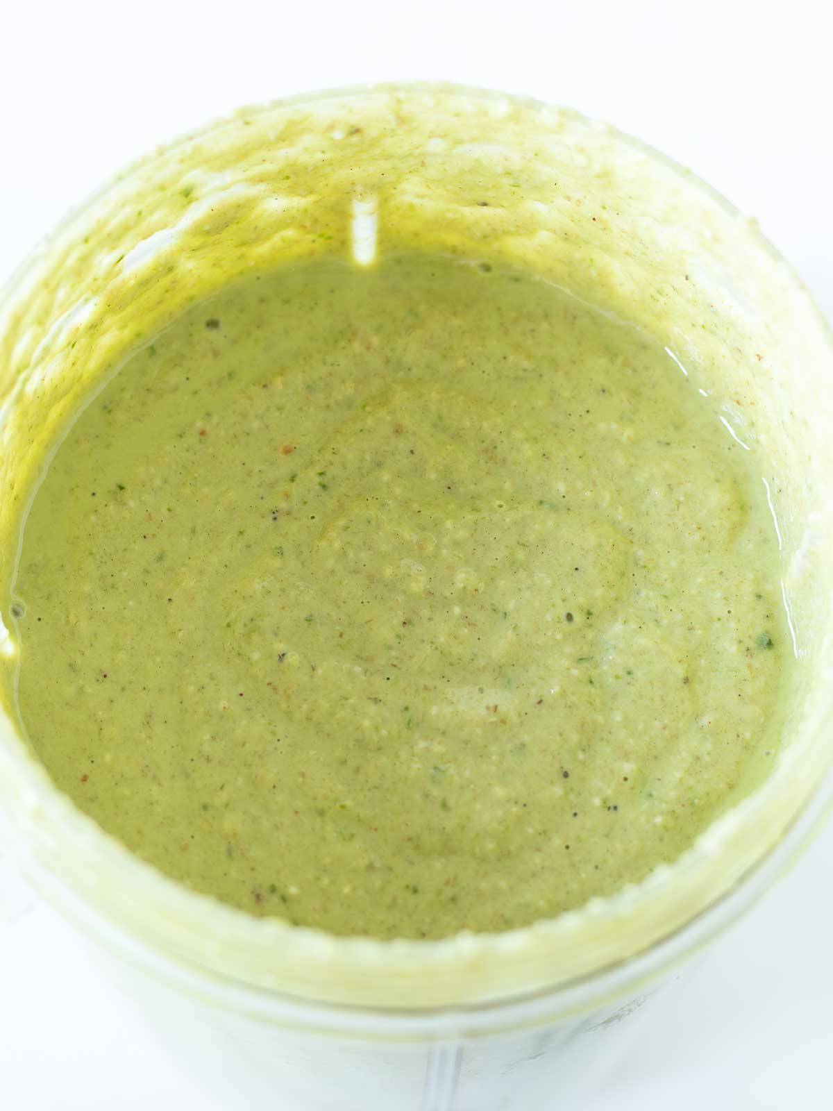 Green banana spinach oatmeal pancake batter.