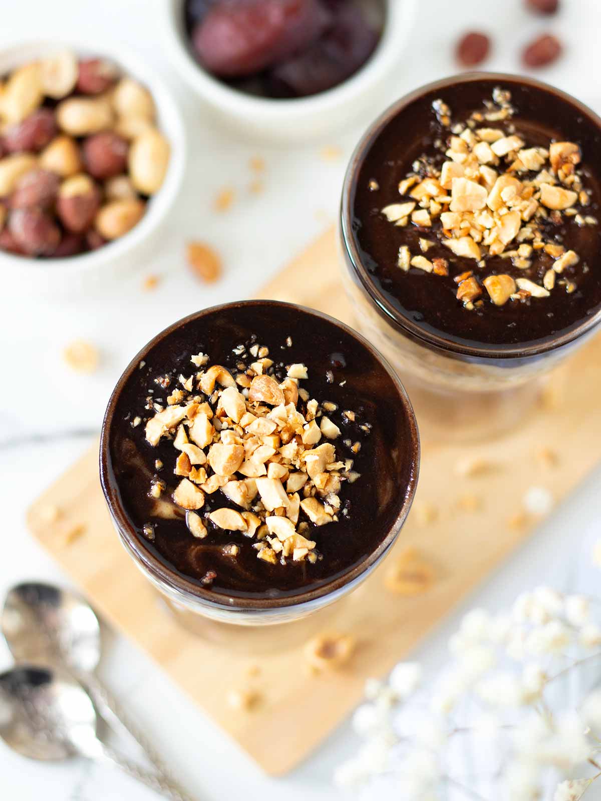 Vegan snickers oatmeal.
