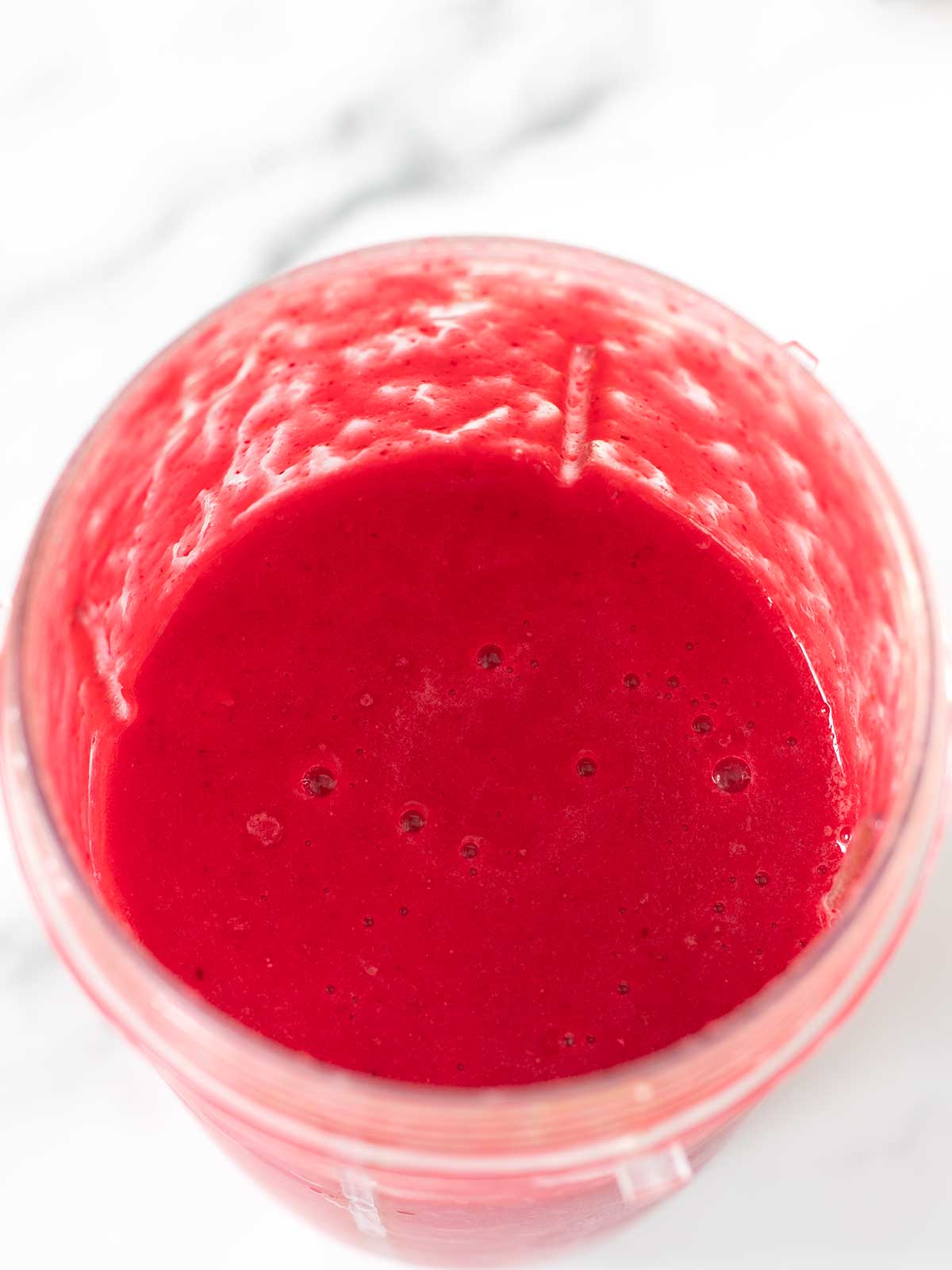 Creamy pineapple beet smoothie.