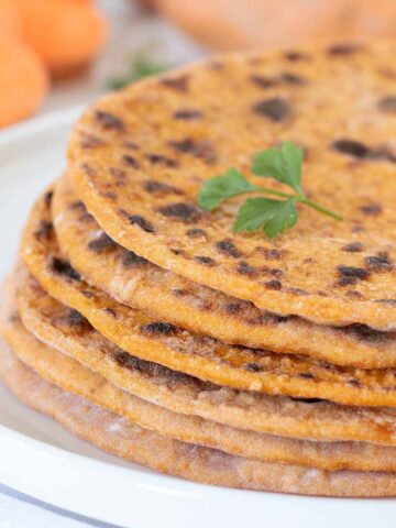 2 Ingredient sweet potato tortillas (vegan homemade wraps).