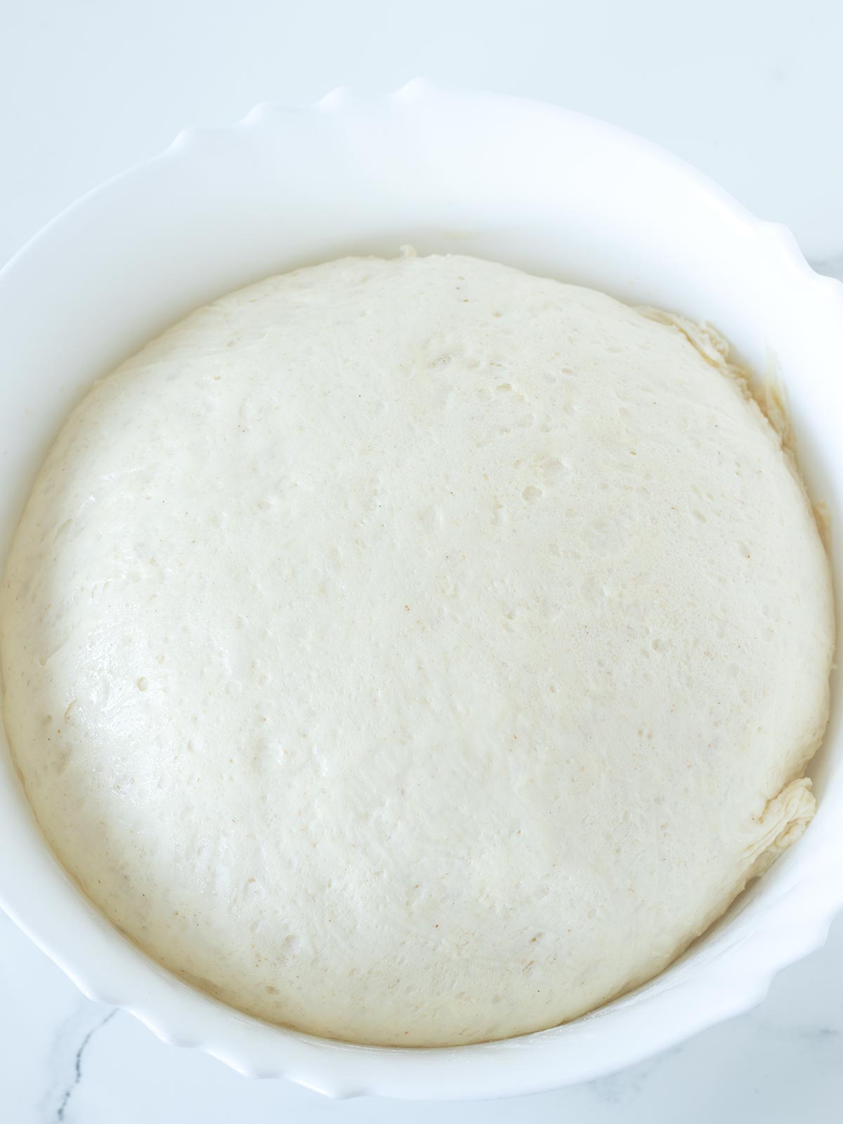 Homemade vegan pita bread dough.