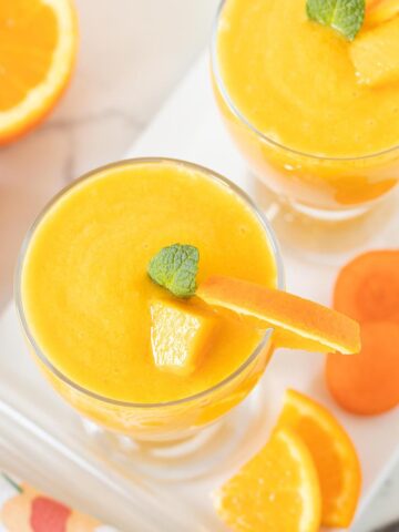 Mango orange smoothie (no banana).