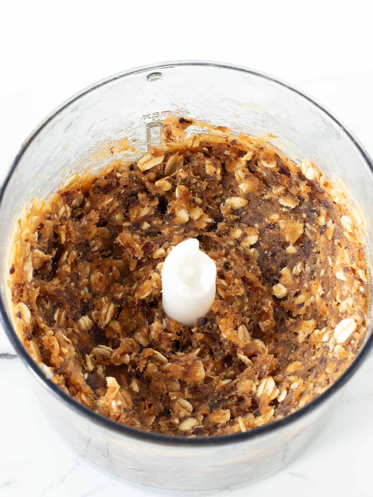No-bake oat peanut butter date balls dough.