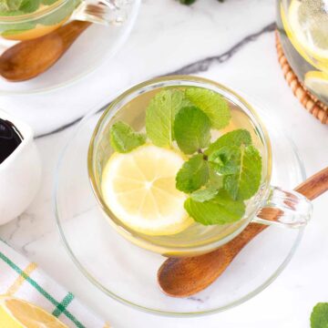 Lemon mint tea.