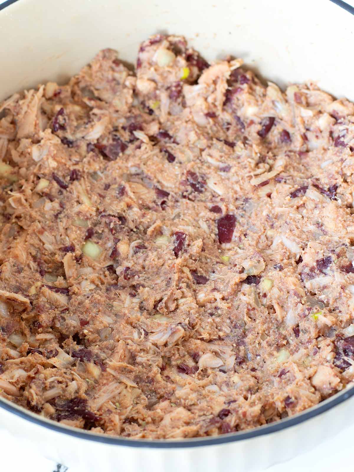 Gluten-free vegan mixture for jackfruit patties.