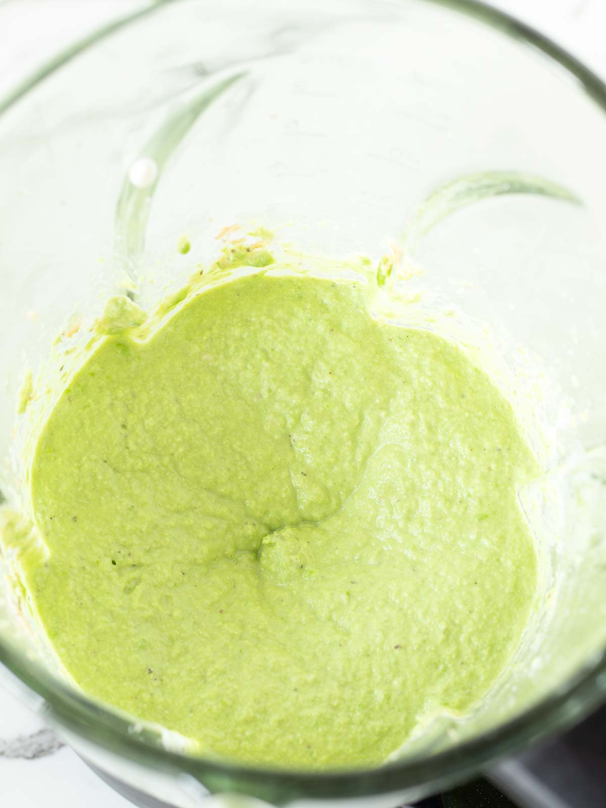 Green pea pasta sauce.