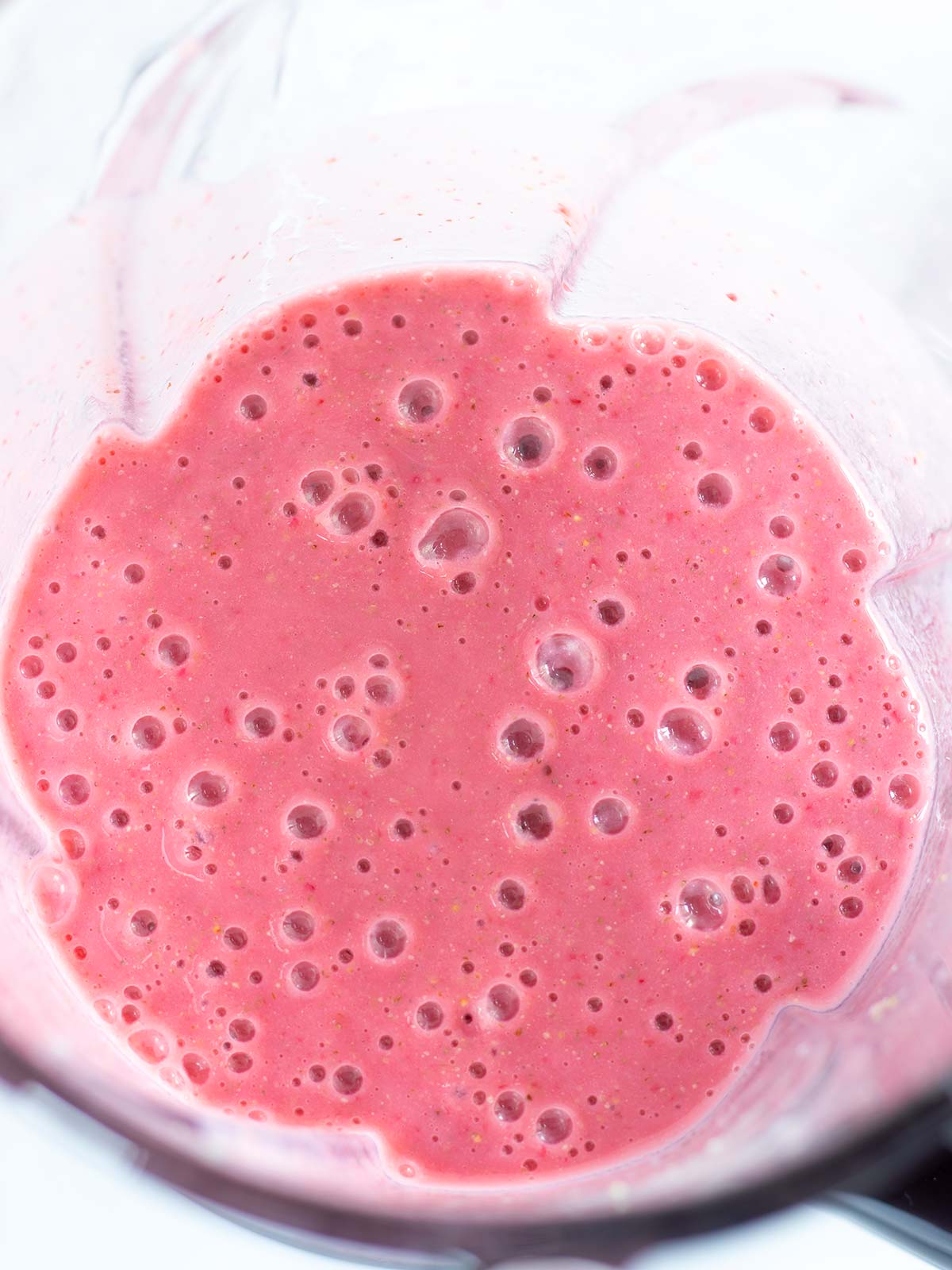 Banana and strawberry protein smoothie (no yogurt).