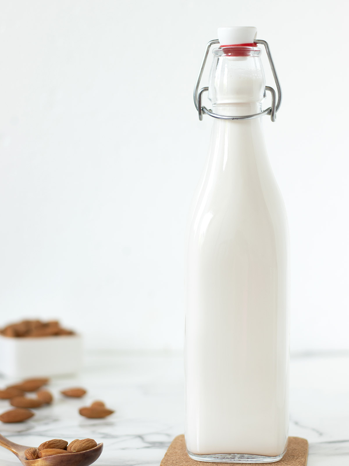 Vegan almond milk.