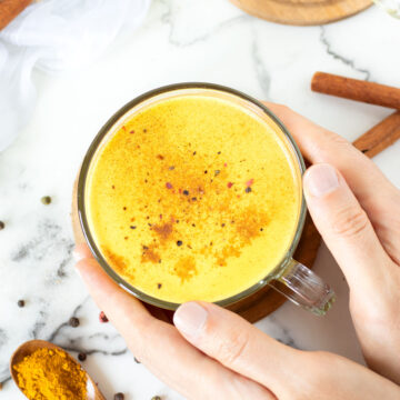 Turmeric golden milk latte.