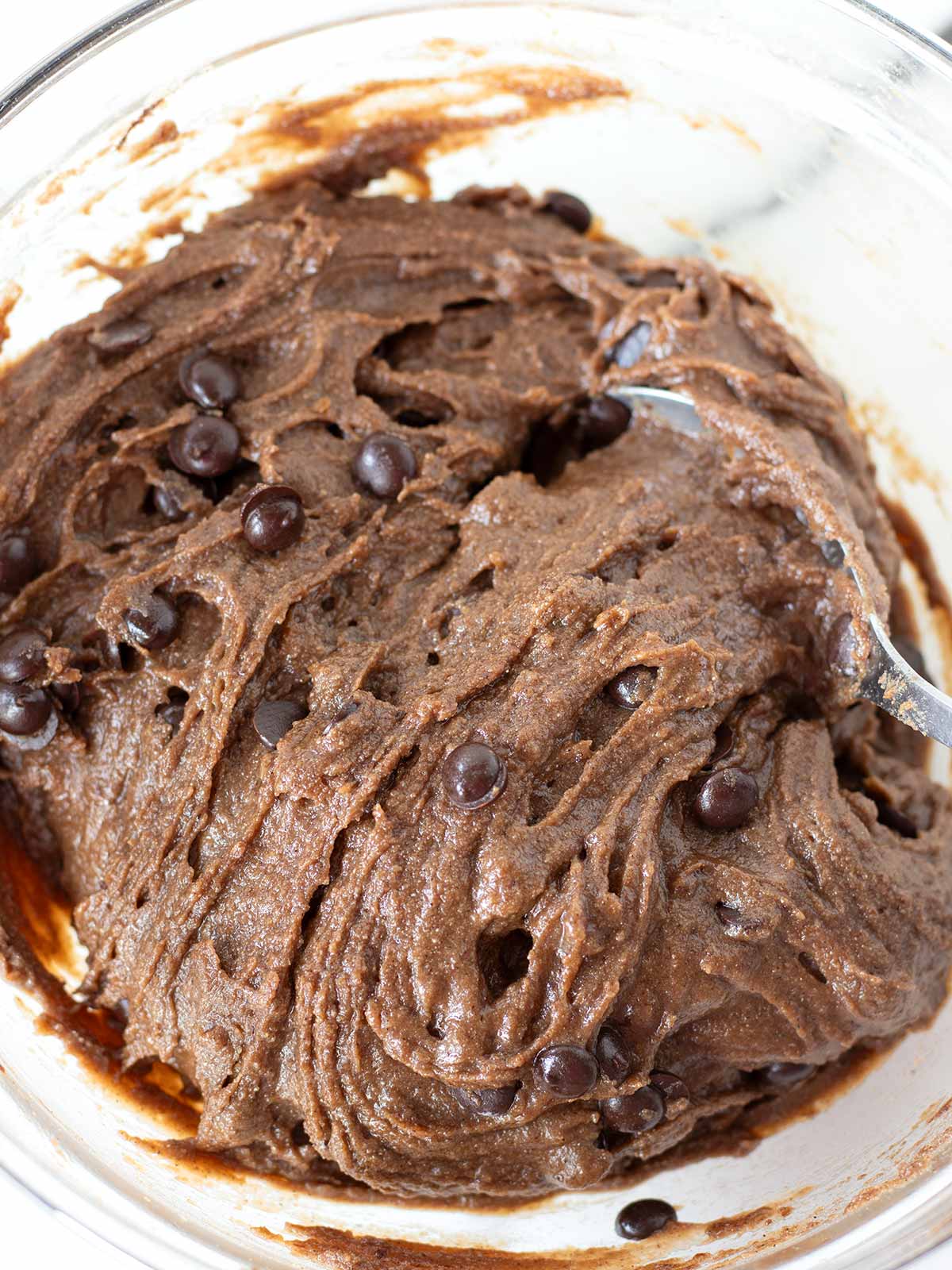 Buckwheat chocolate chip cookie batter.