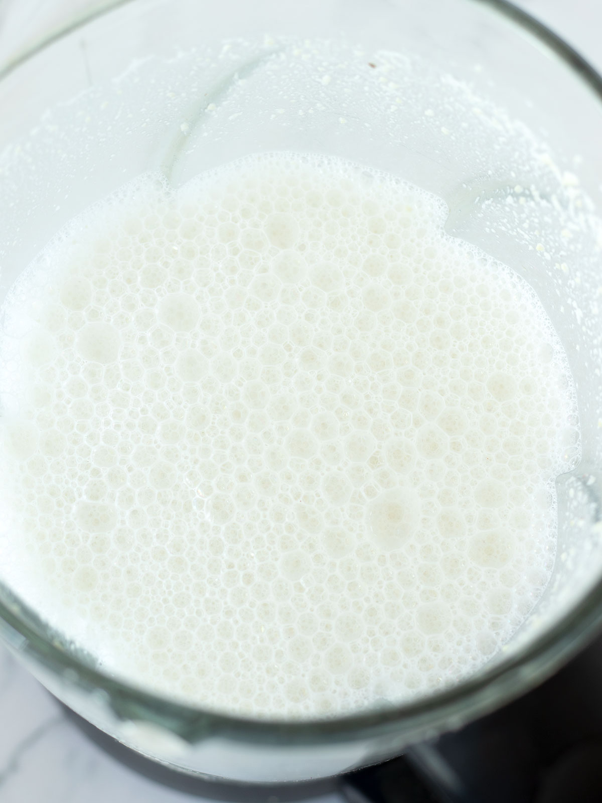 Creamy cashew nut milk.