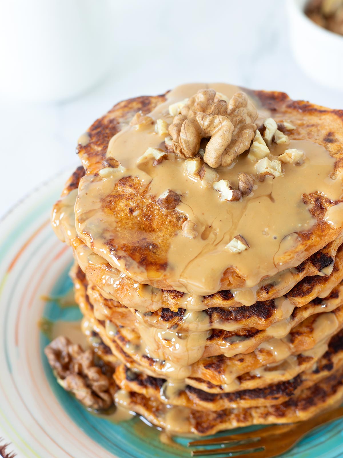 Leftover sweet potato pancakes.