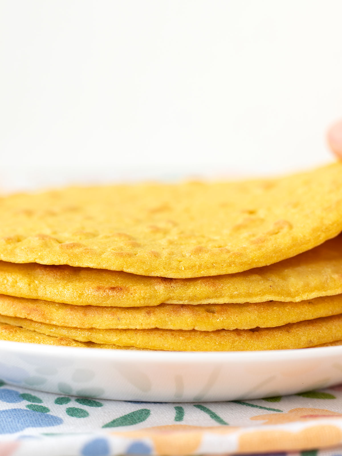 Easy chickpea flour tortillas (gluten-free wraps).