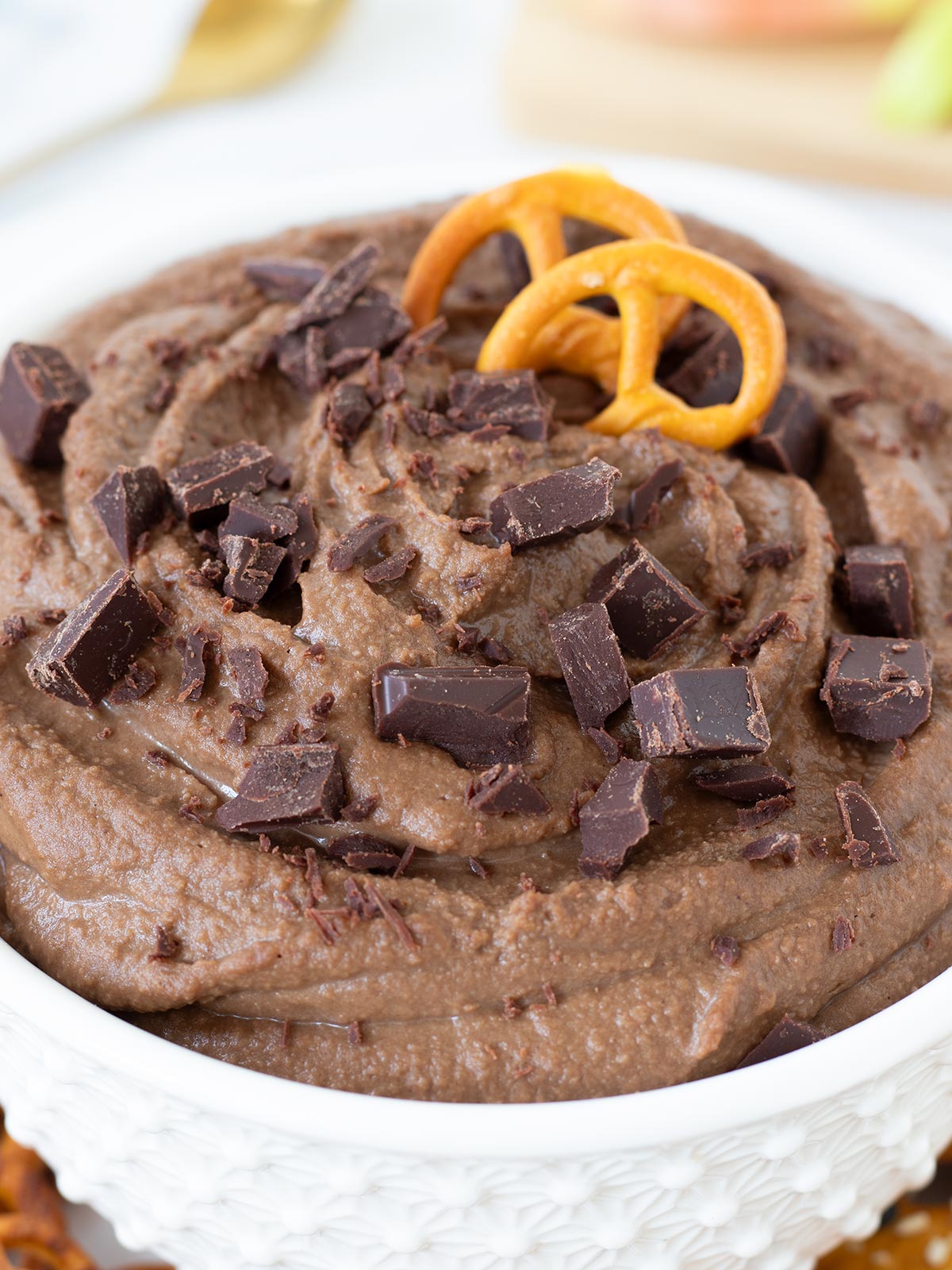 Sweet dark chocolate hummus.