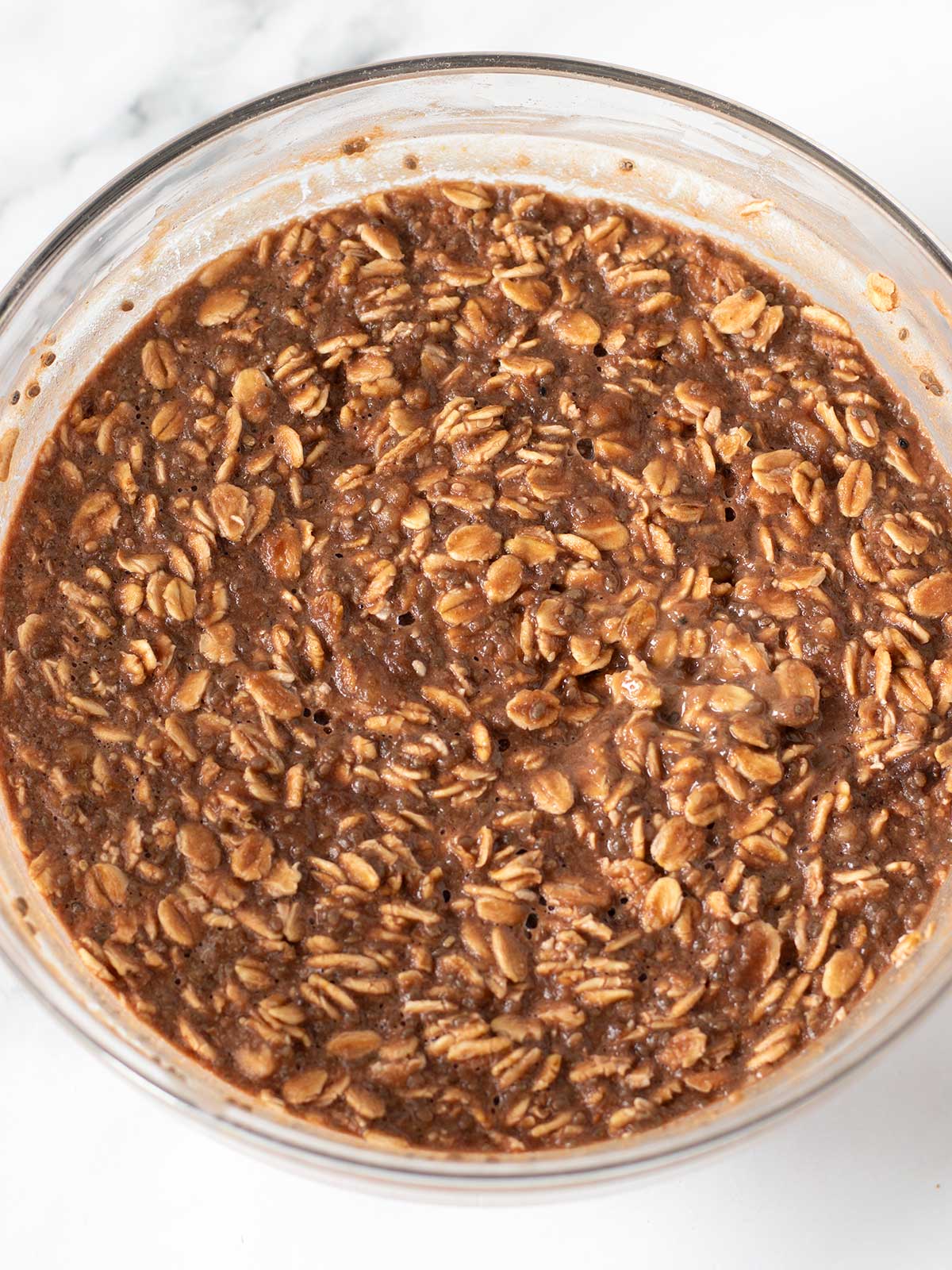 Cocoa banana overnight oats.