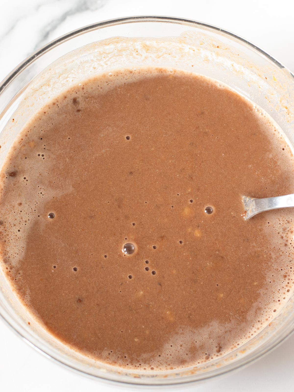 Chocolate banana overnight oats.