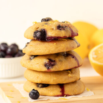 Vegan lemon blueberry cookies.
