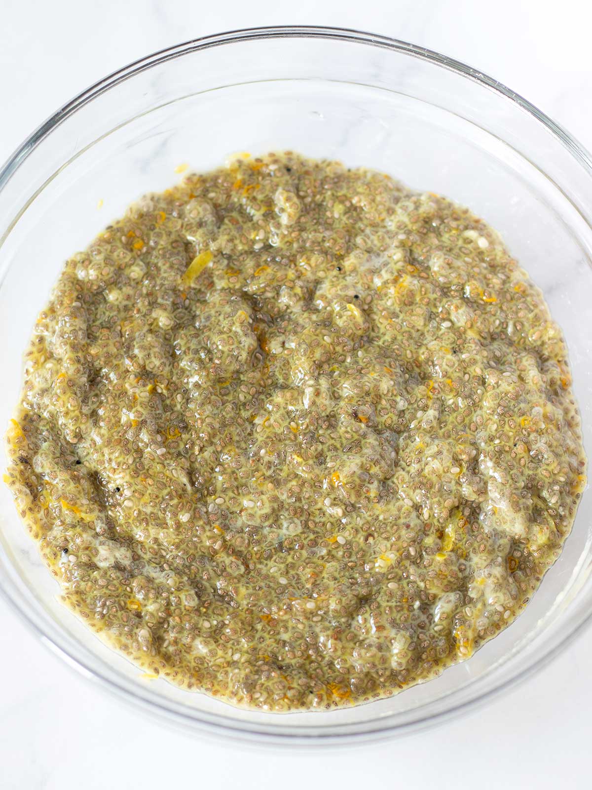 Lemon chia seed pudding.