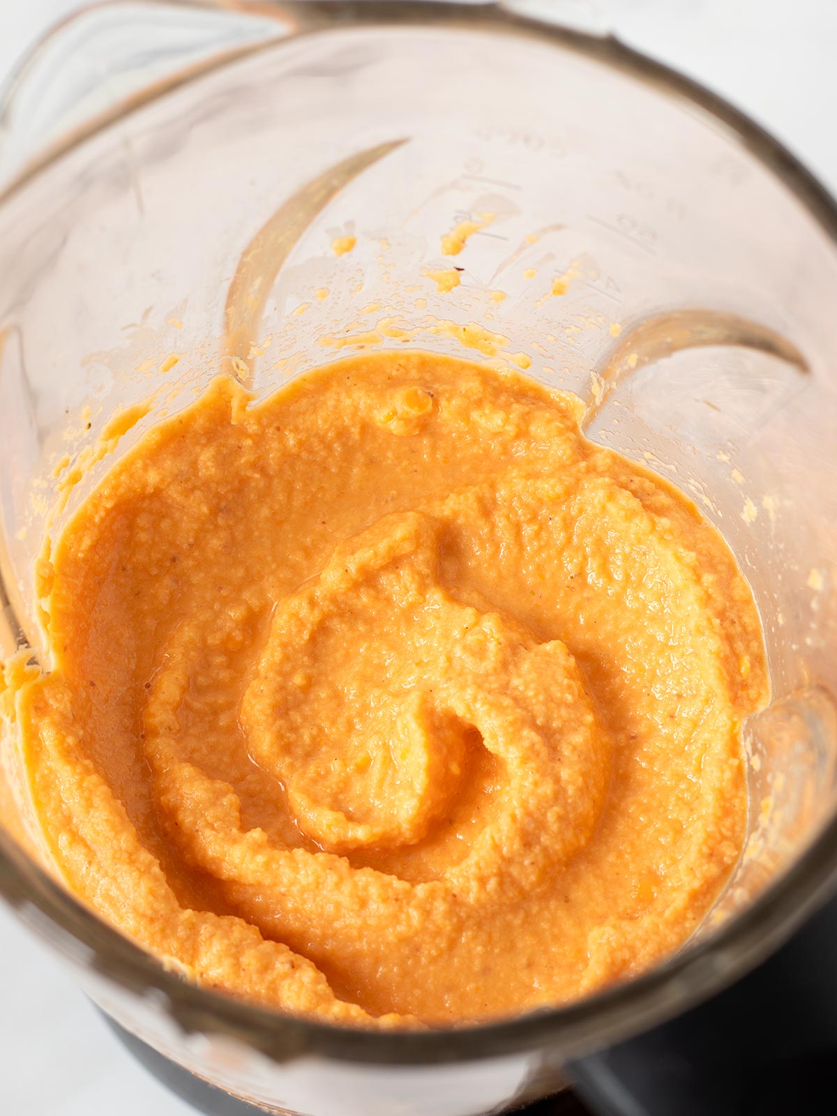 Vegan batter for red lentil bread.