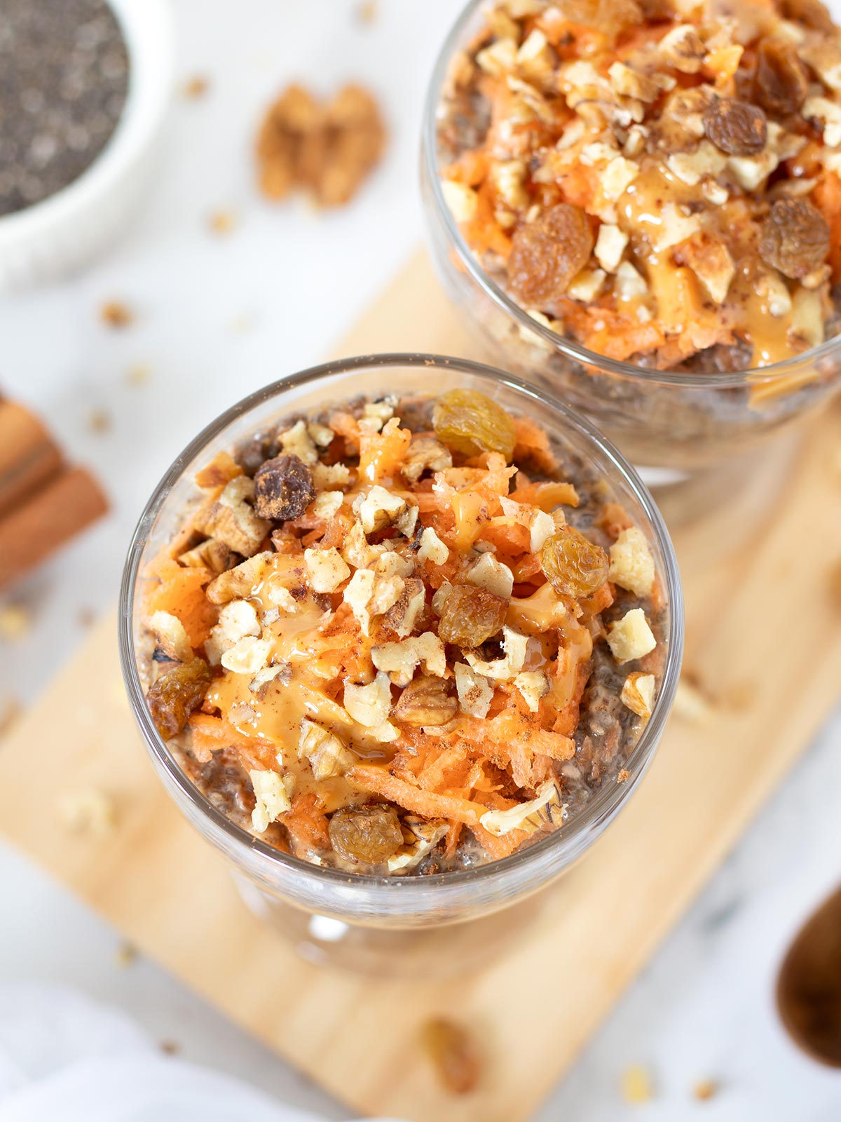 Carrot cake chia pudding.