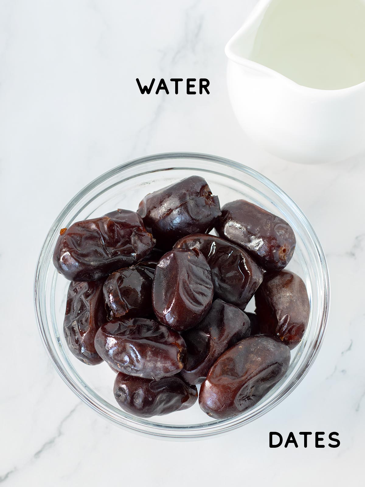 Date paste recipe ingredients.