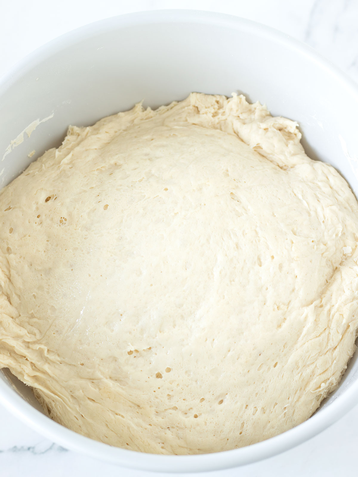 Dough for vegan yeast dinner buns.