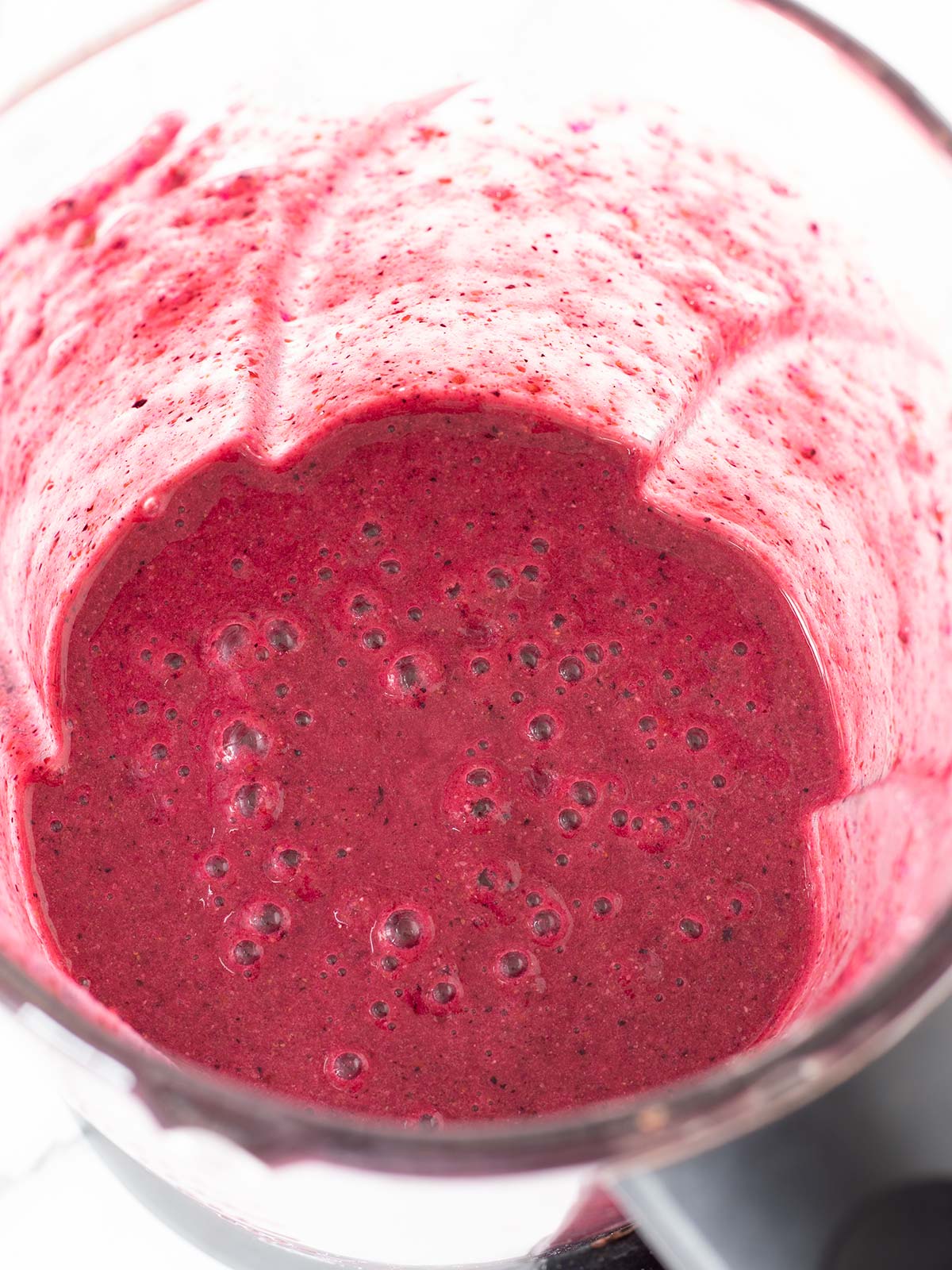 Vegan red cabbage smoothie.